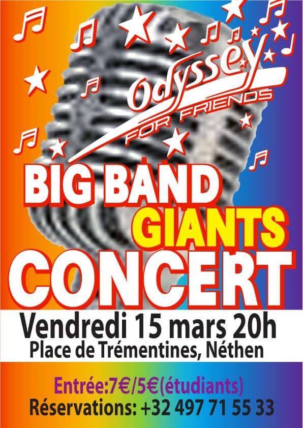 Affiche Concert Odyssey for Friends 15 mars 2019