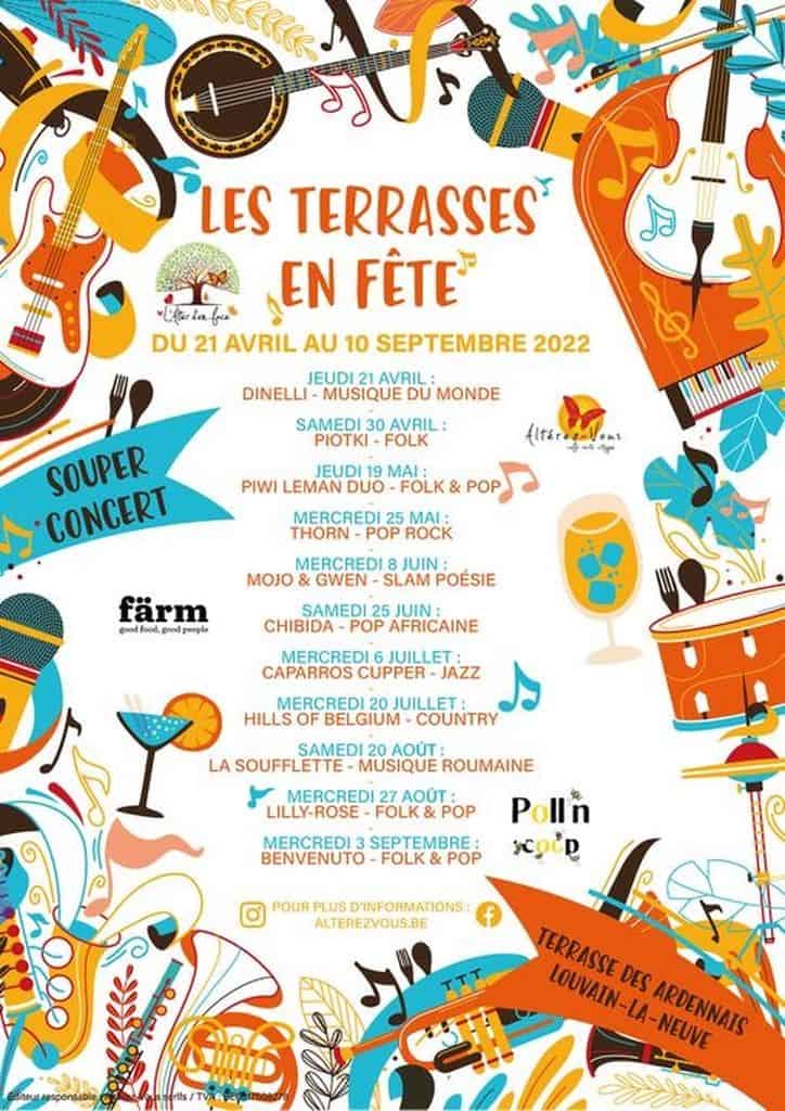 Terrasses en Fête à Louvain-La-Neuve @ Altérez-Vous