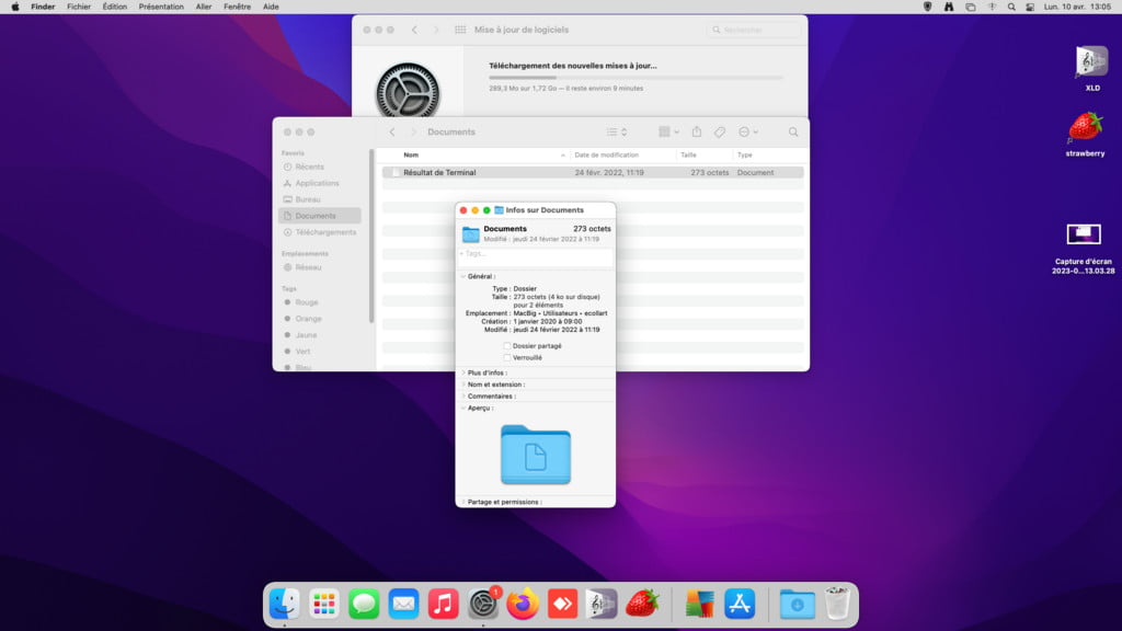 Fichiers sur Mac