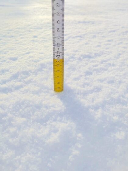 15 cm de neige