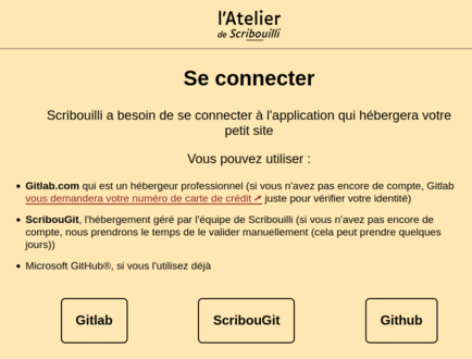 Scribouilli: Se Connecter